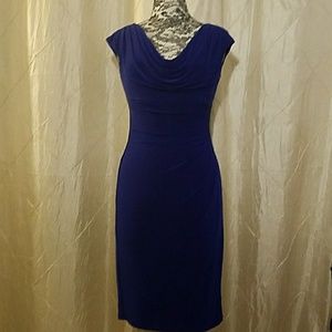 Ralph Lauren royal blue form fitting dress, size 4